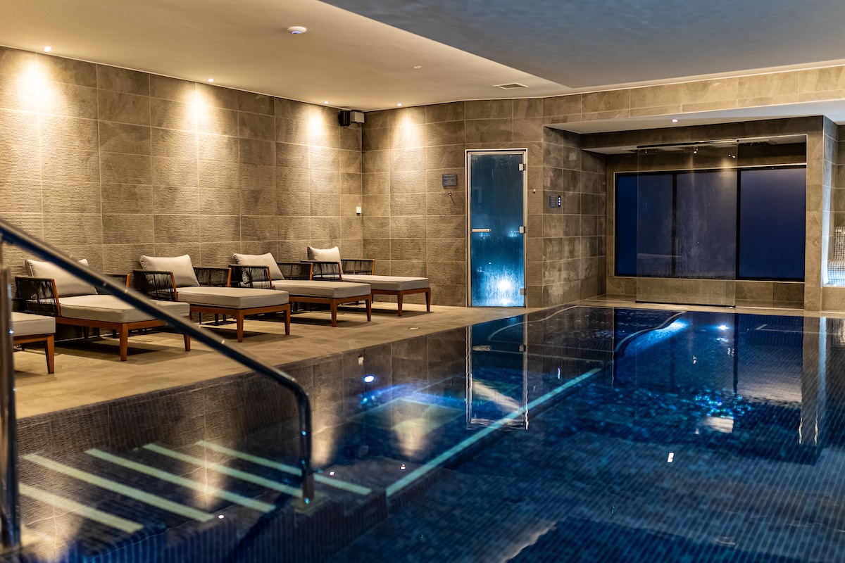 Completed pool and hydrotherapy suite