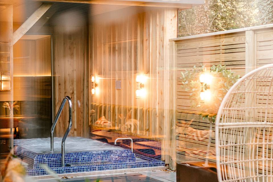 Garden spa retreat — Cedar enclosure · Private residence